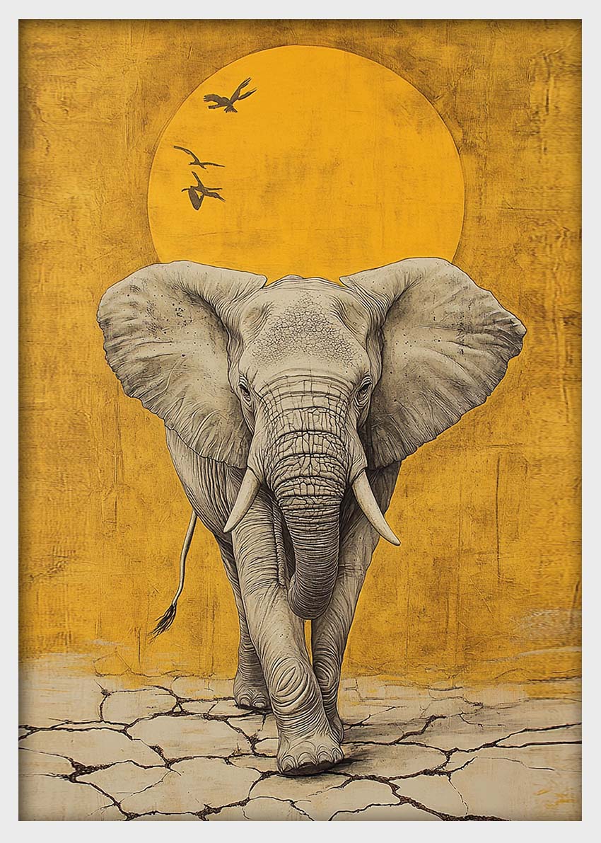 Canvas – Canvas & Poster Wall Art – ELEPHANT Wildlife Series MAKEDAI