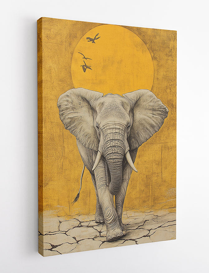 Canvas – Canvas & Poster Wall Art – ELEPHANT Wildlife Series MAKEDAI