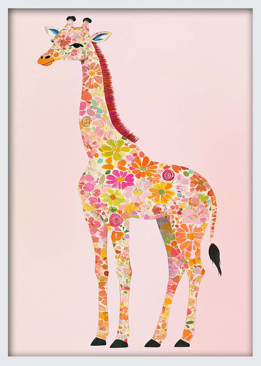 Giraffe – Canvas & Poster Wall Art – T1005 Wildlife Series MAKEDAI