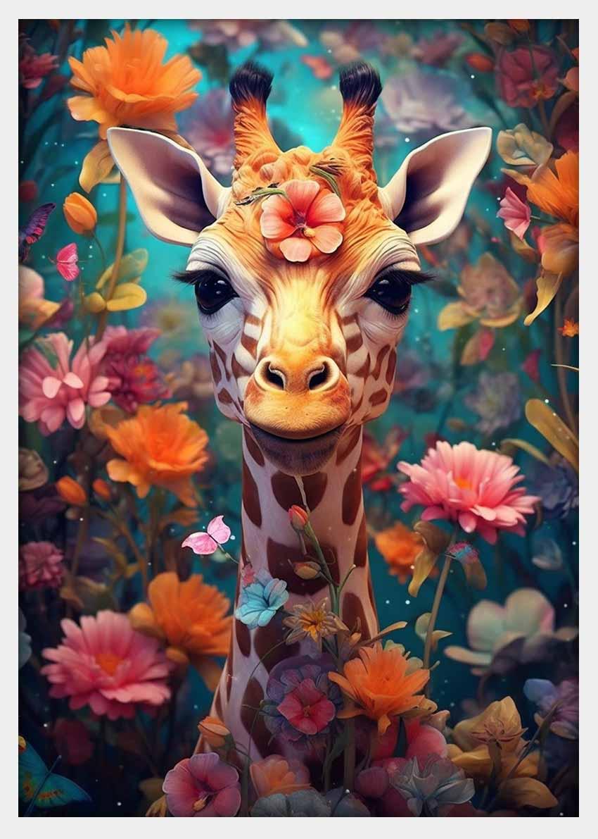 Giraffe – Canvas & Poster Wall Art – T346 Wildlife Series MAKEDAI