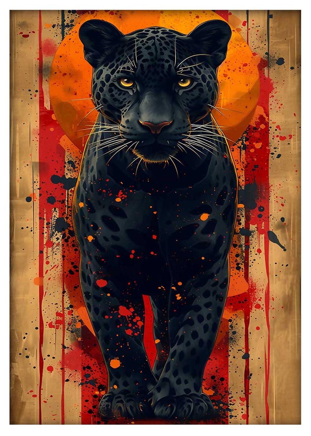 Jaguar – Canvas & Poster Wall Art – T825 Wildlife Series MAKEDAI