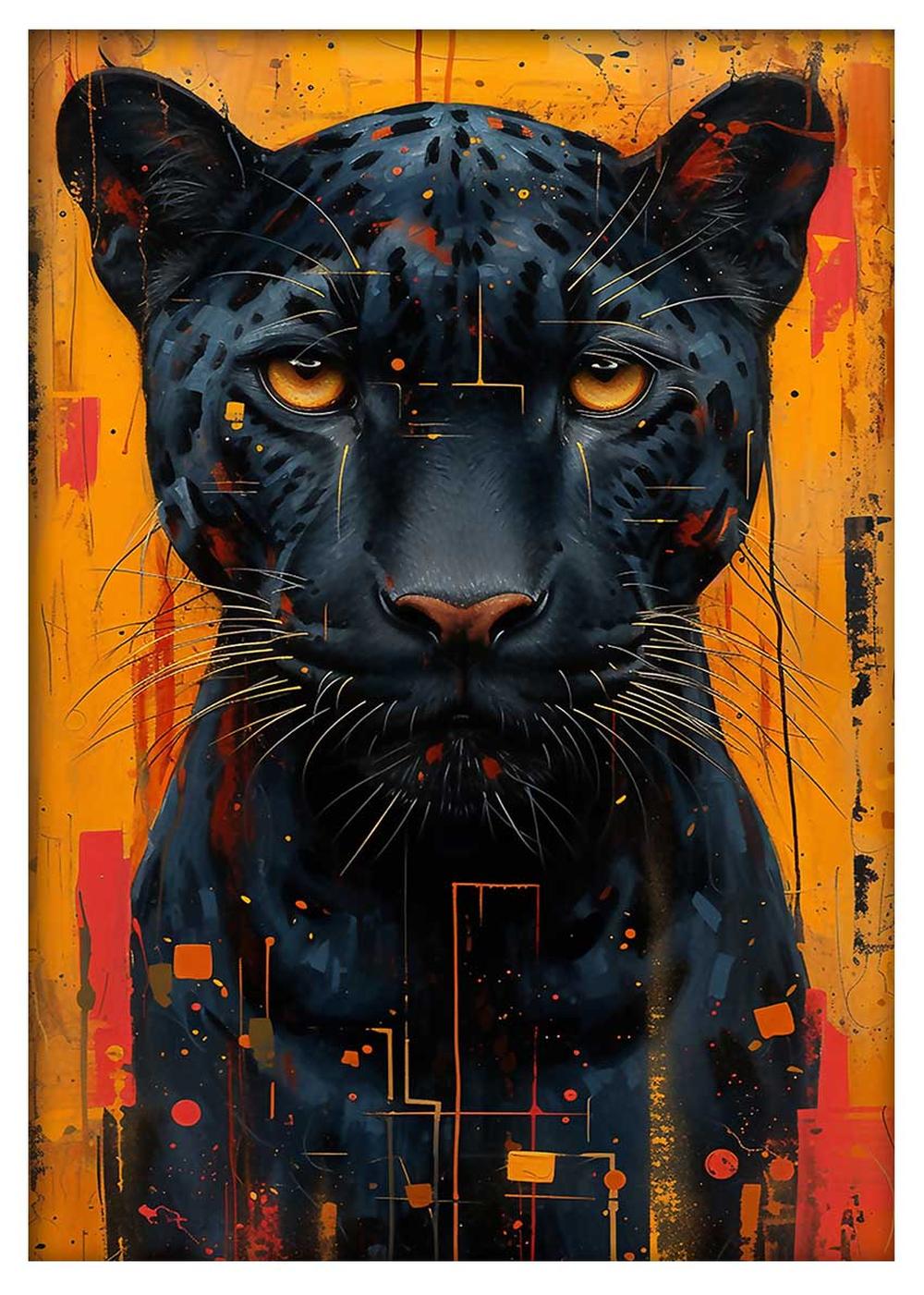 Jaguar – Canvas & Poster Wall Art – T826 Wildlife Series MAKEDAI