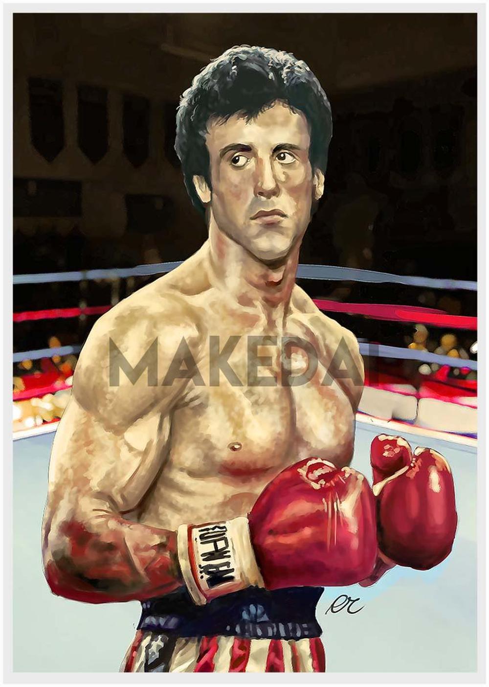 P124 – Rocky Canvas Art Prints, Posters, and Wall Art – Pop Art Collection MAKEDAI