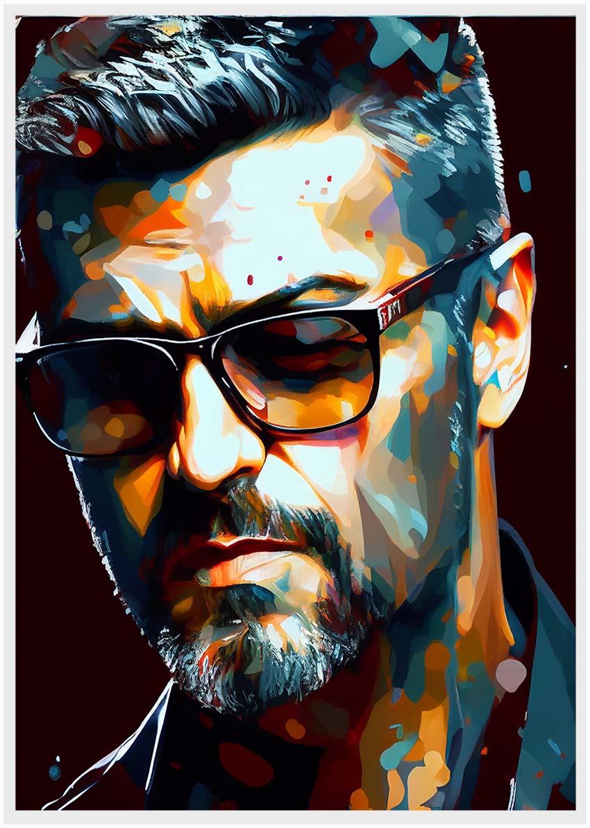 P19 – George Michael Canvas Art Prints, Posters, and Wall Art – Pop Art Collection MAKEDAI