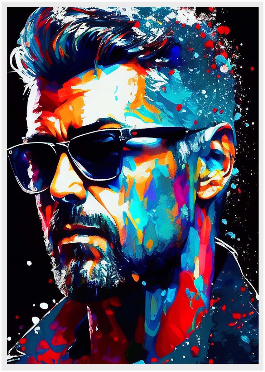 P20 – George Michael Canvas Art Prints, Posters, and Wall Art – Pop Art Collection MAKEDAI
