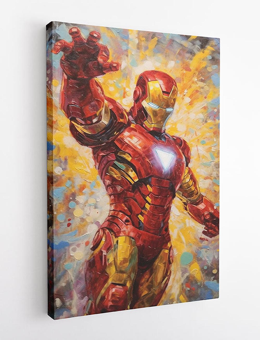 P319 – Iron MAN Canvas Art Prints, Posters, and Wall Art – Superhero Collection MAKEDAI