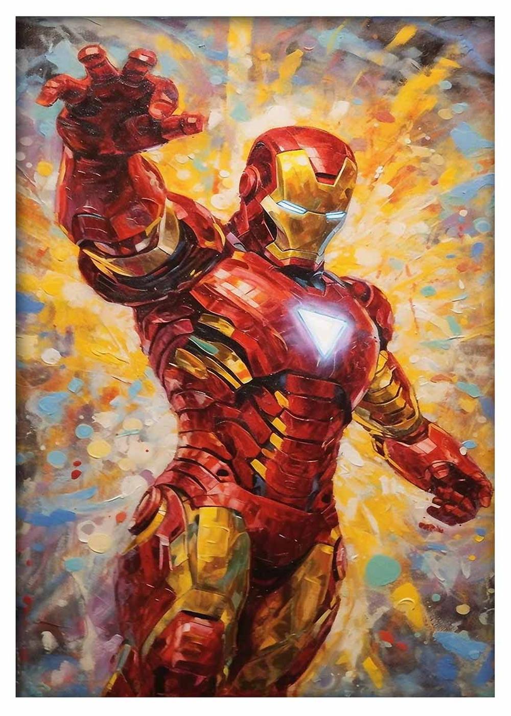 P319 – Iron MAN Canvas Art Prints, Posters, and Wall Art – Superhero Collection MAKEDAI