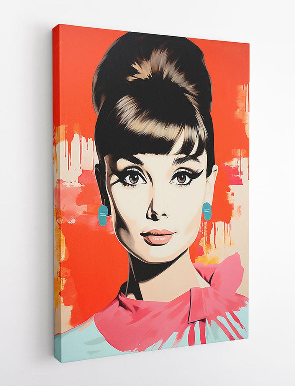 P324 – Audrey Hepburn Canvas Art Prints, Posters, and Wall Art – Pop Art Collection MAKEDAI