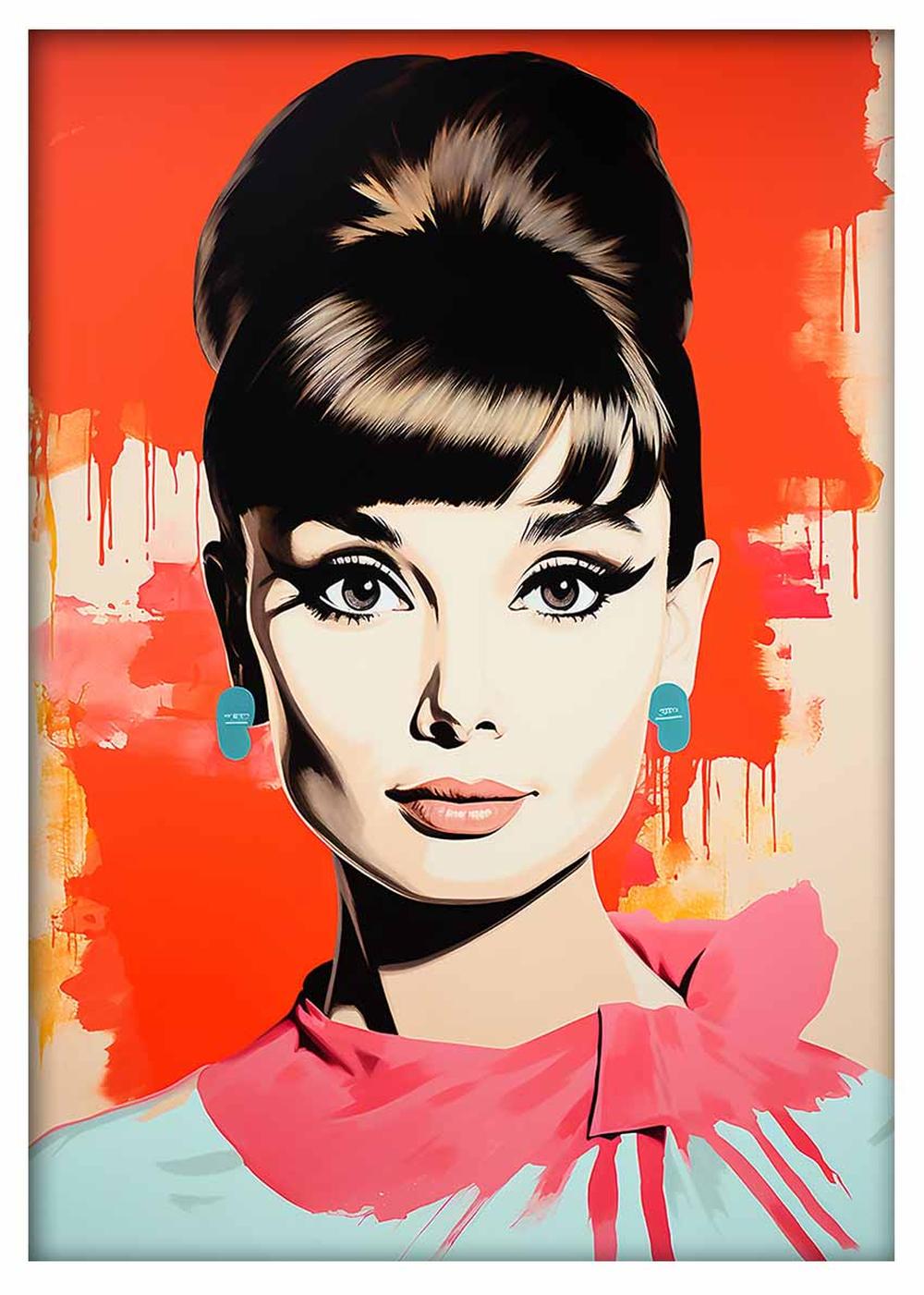 P324 – Audrey Hepburn Canvas Art Prints, Posters, and Wall Art – Pop Art Collection MAKEDAI