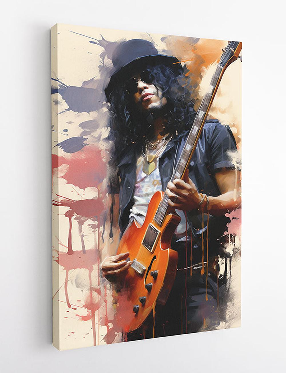 P327 – Slash Poster, Slash of Guns N Roses Canvas Art Prints, Posters, and Wall Art – Pop Art Collection MAKEDAI