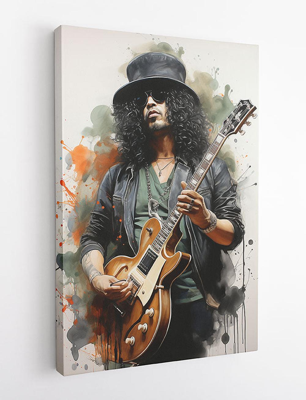 P328 – Slash Poster, Slash of Guns N Roses Canvas Art Prints, Posters, and Wall Art – Pop Art Collection MAKEDAI
