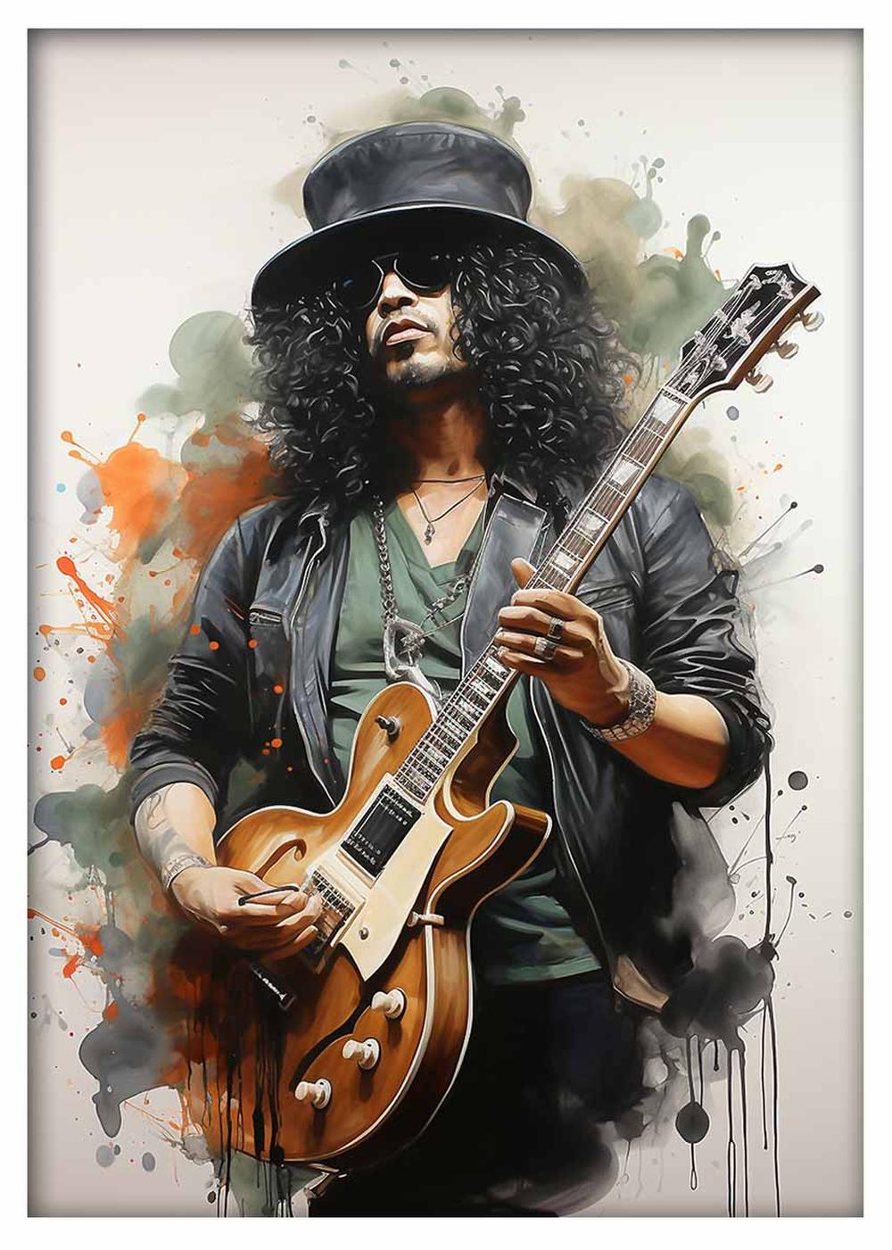 P328 – Slash Poster, Slash of Guns N Roses Canvas Art Prints, Posters, and Wall Art – Pop Art Collection MAKEDAI