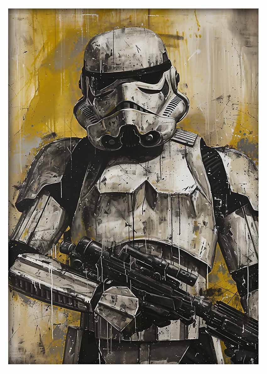 P348 – Stormtrooper Canvas Art Prints, Posters, and Wall Art – Fantasy & Sci-Fi Collection MAKEDAI