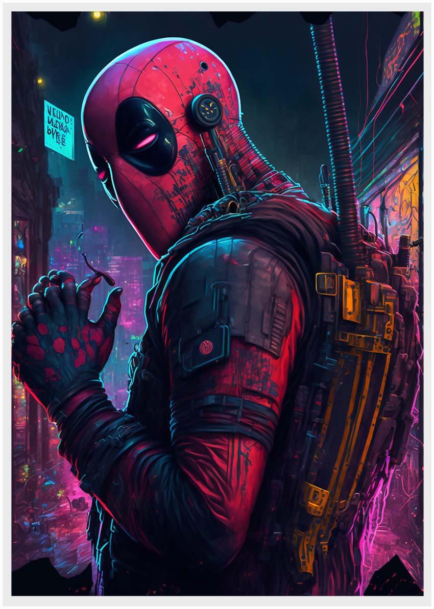 P36 – Deadpool Canvas Art Prints, Posters, and Wall Art – Superhero Collection MAKEDAI