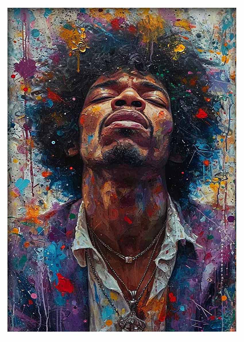 P368 – Jimi Hendrix Canvas Art Prints, Posters, and Wall Art – Pop Art Collection MAKEDAI