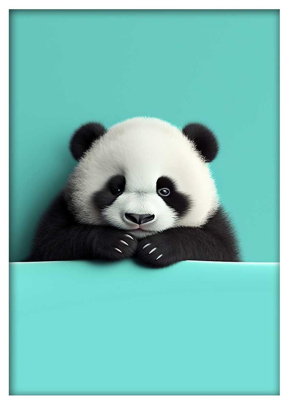 Panda – Canvas & Poster Wall Art – T657 Wildlife Series MAKEDAI