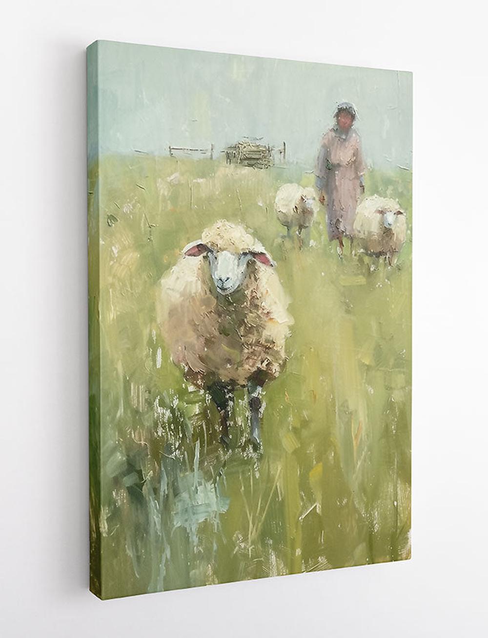 Sheep – Canvas & Poster Wall Art – T816 Wildlife Series MAKEDAI