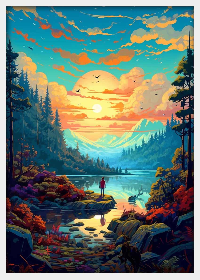 T343 – Landscape & Scenery Canvas Art Prints, Posters, and Wall Art