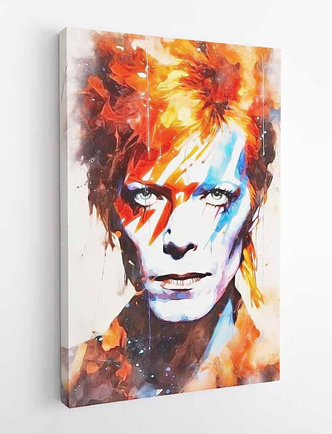 P246 – David Bowie Canvas Art Prints, Posters, and Wall Art – Pop Art Collection MAKEDAI