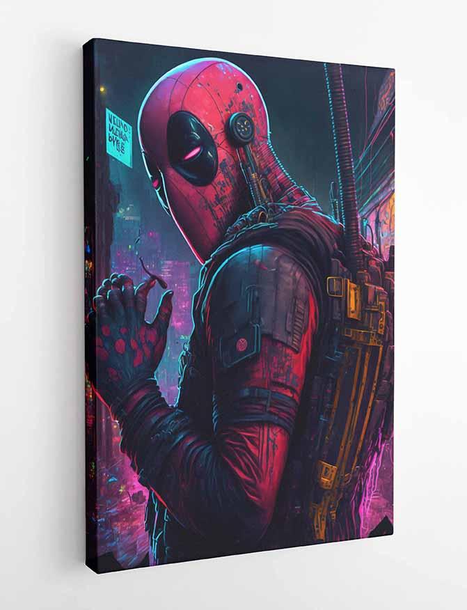 P36 – Deadpool Canvas Art Prints, Posters, and Wall Art – Superhero Collection MAKEDAI
