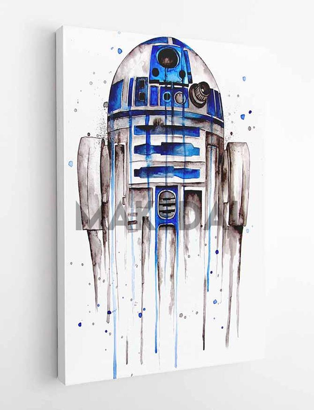 P58 – R2-D2 Canvas Art Prints, Posters, and Wall Art – Fantasy & Sci-Fi Collection MAKEDAI