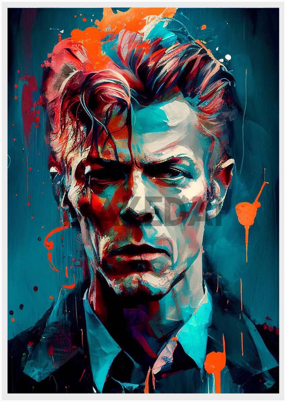 P14 – David Bowie Canvas Art Prints, Posters, and Wall Art – Pop Art Collection MAKEDAI
