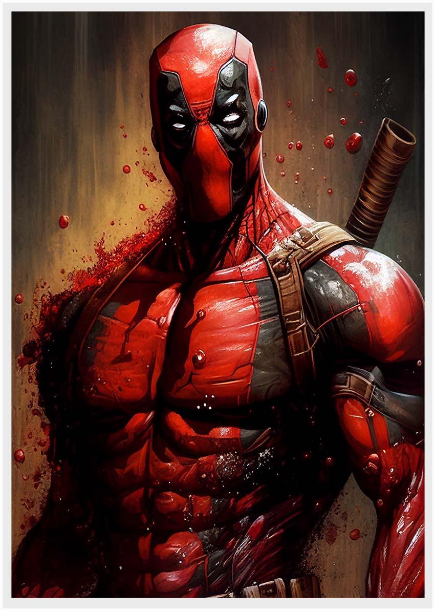 P15 – Deadpool Canvas Art Prints, Posters, and Wall Art – Superhero Collection MAKEDAI
