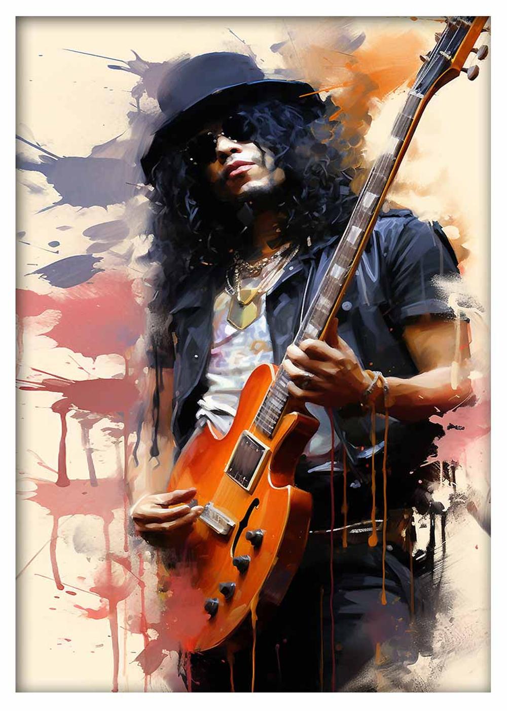 P327 – Slash Poster, Slash of Guns N Roses Canvas Art Prints, Posters, and Wall Art – Pop Art Collection MAKEDAI