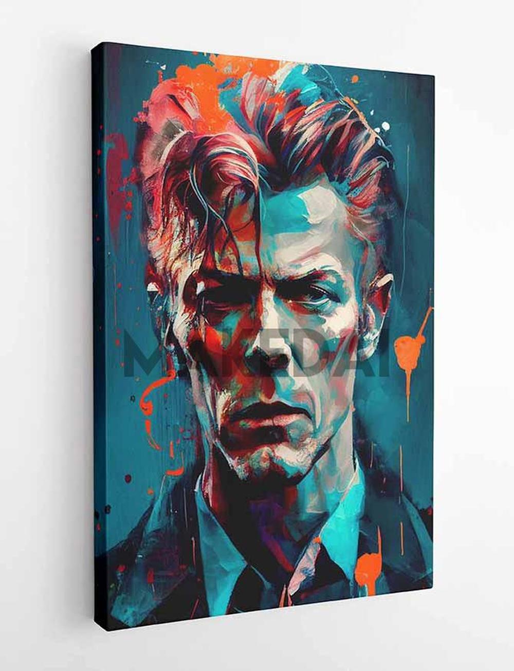P14 – David Bowie Canvas Art Prints, Posters, and Wall Art – Pop Art Collection MAKEDAI
