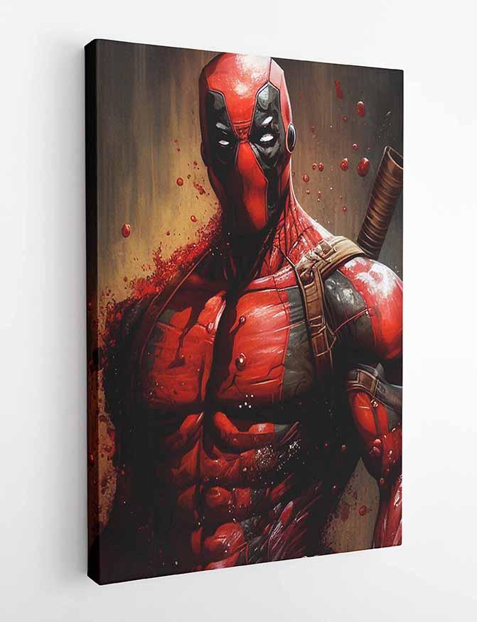 P15 – Deadpool Canvas Art Prints, Posters, and Wall Art – Superhero Collection MAKEDAI