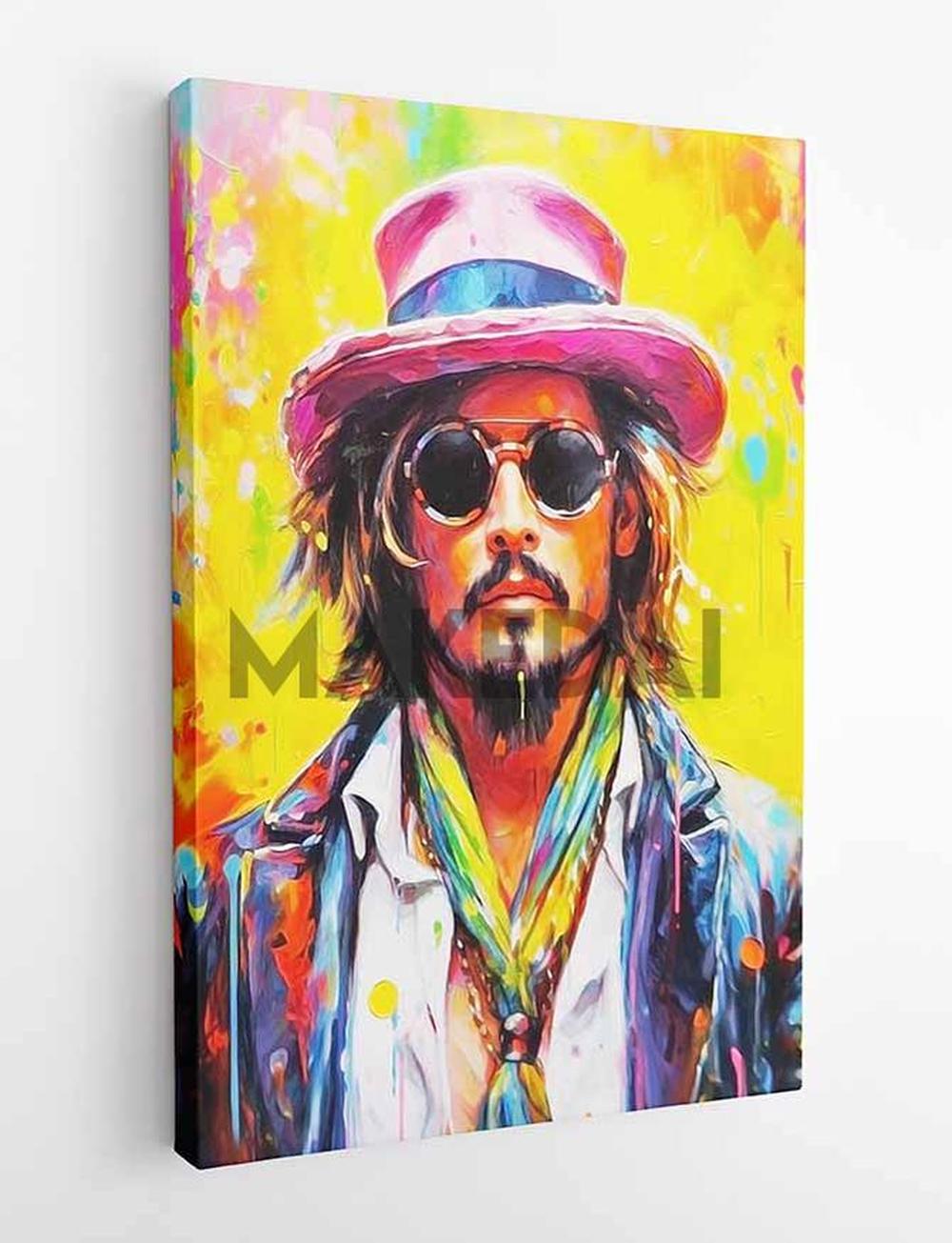 P203 – Johnny Depp Canvas Art Prints, Posters, and Wall Art – Pop Art Collection MAKEDAI